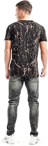 KLIEGOU Mens Hipster Hiphop Tees T-Shirt - Image 2